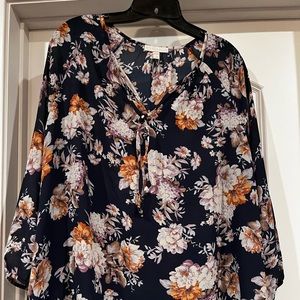 Stitch fix flower pattern blouse size 1x